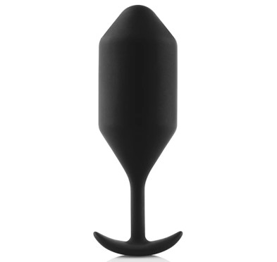 Plug analny wibrujący - B-Vibe Vibrating Snug Plug 5 Black